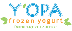 Y'OPA Frozen Yogurt Logo